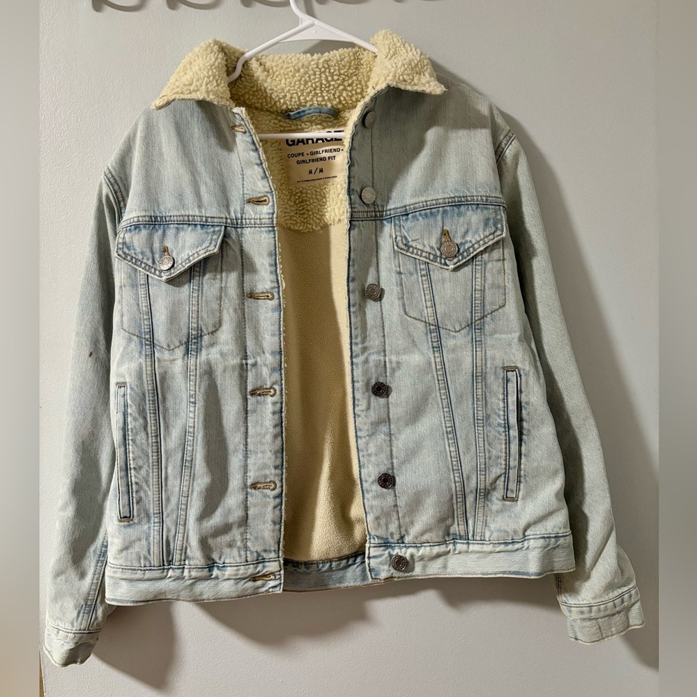 Garage Denim Sherpa Lined Jacket